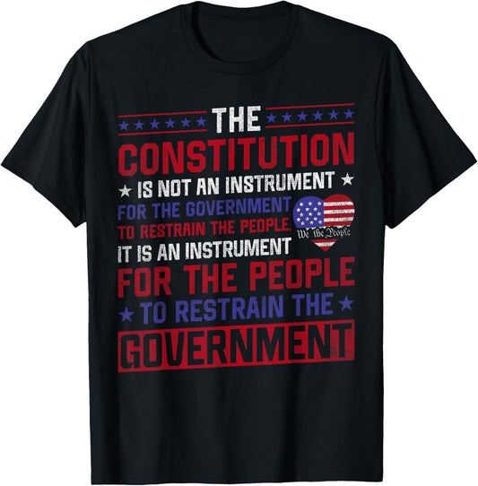 The Constitution is an Instrument - US Patriotic T-Shirt - T-Shirt | Black