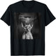 Sphynx Cat Selfie With Alien UFO Funny Cat Outfit T-Shirt - T-Shirt | Black