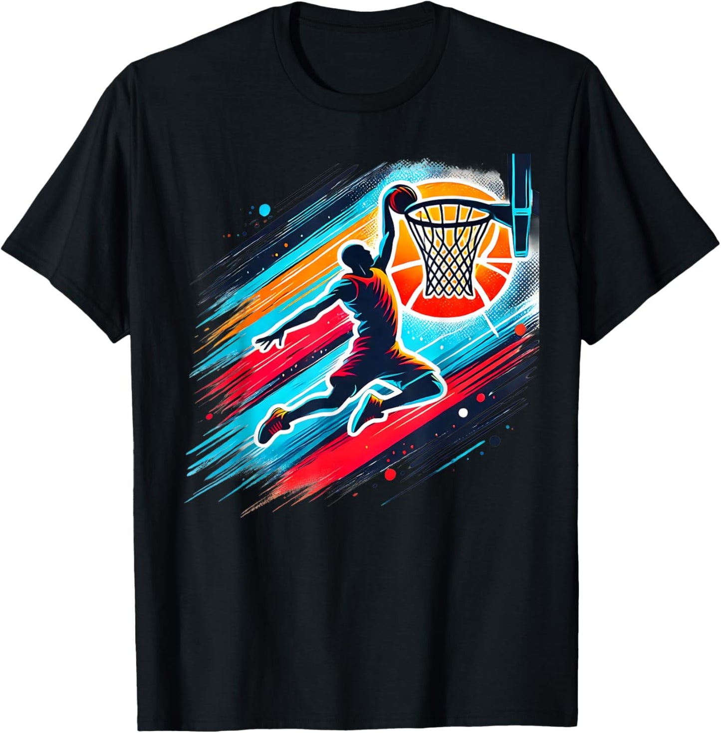 Cool Boys Basketball Shirts Men Kids Boys 10-12 12-14 Gifts T-Shirt - T-Shirt | Black