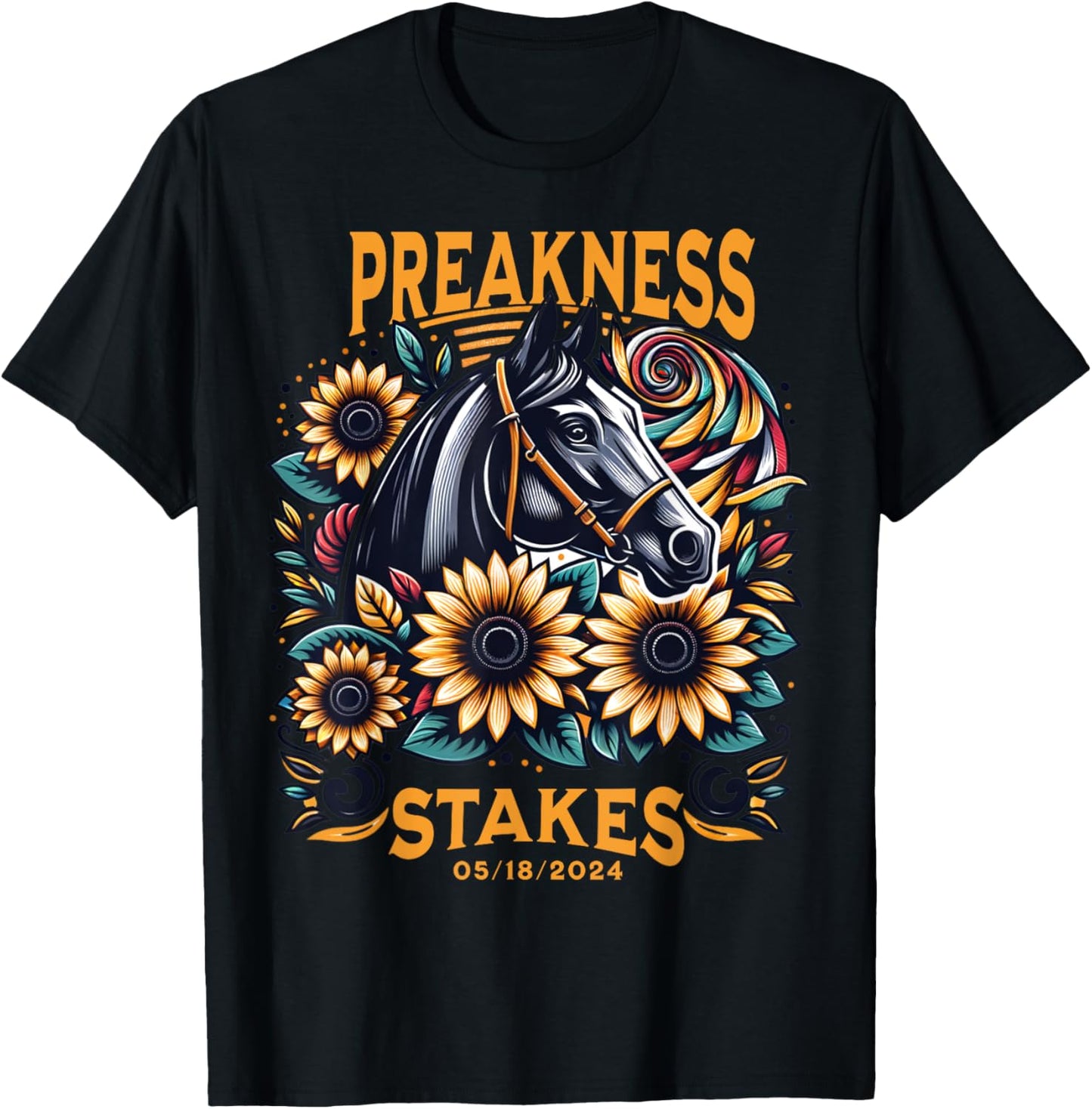 Preakness Stakes Horse Racing Outfit Women's Design T-Shirt - T-Shirt | Black