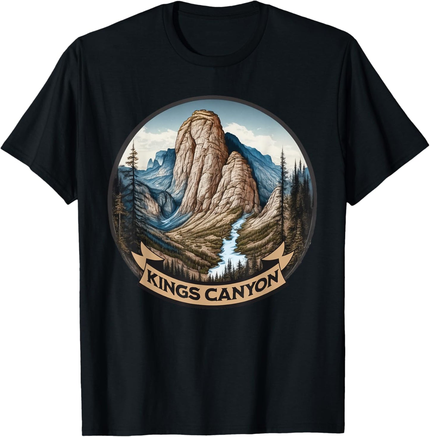 Kings Canyon National Park T-Shirt - T-Shirt | Black