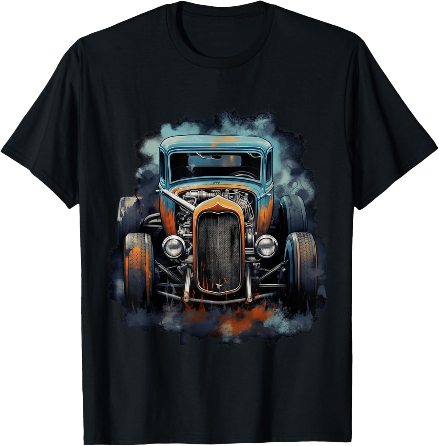 Rust Bucket Hot Rod Rat Rod Vintage Classic Car Men T-Shirt - T-Shirt | Black
