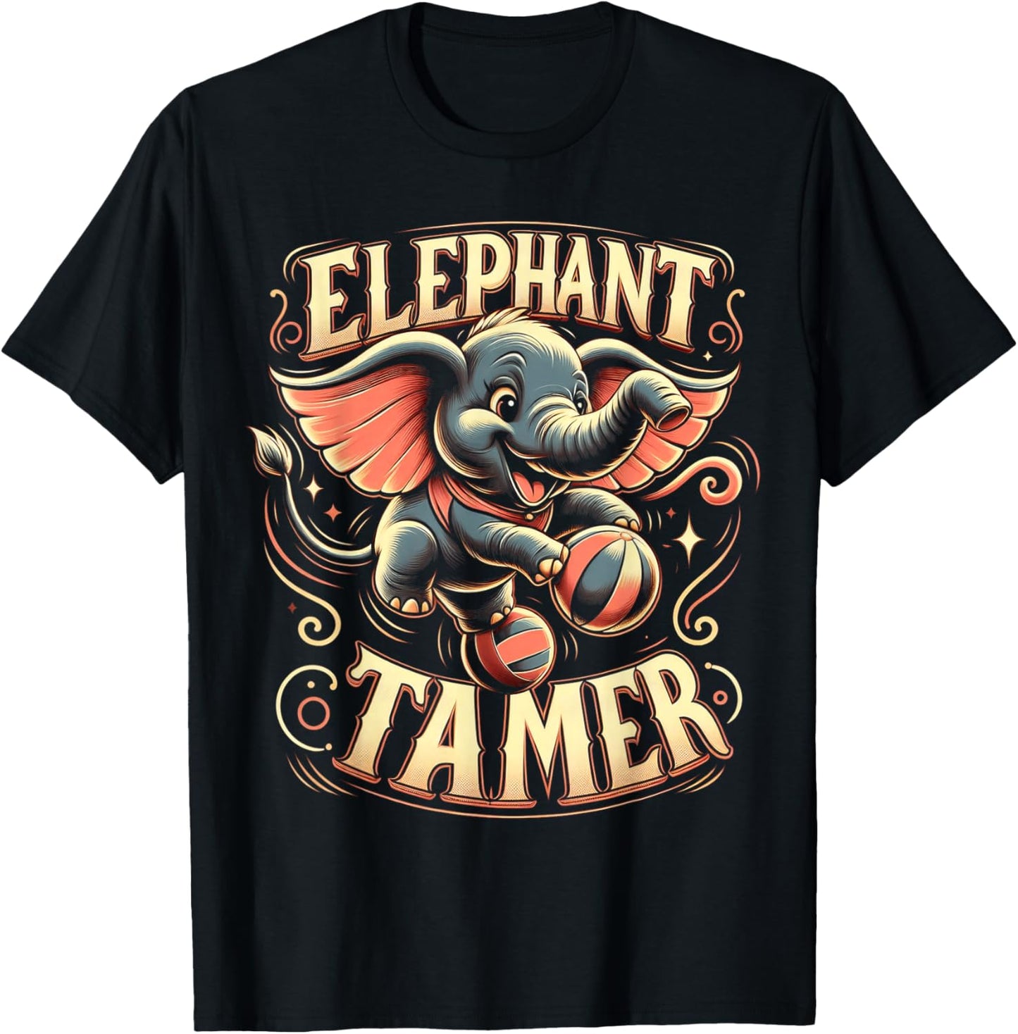 Elephant Tamer Costume - Boys Girls Circus Lover T-Shirt - T-Shirt | Black