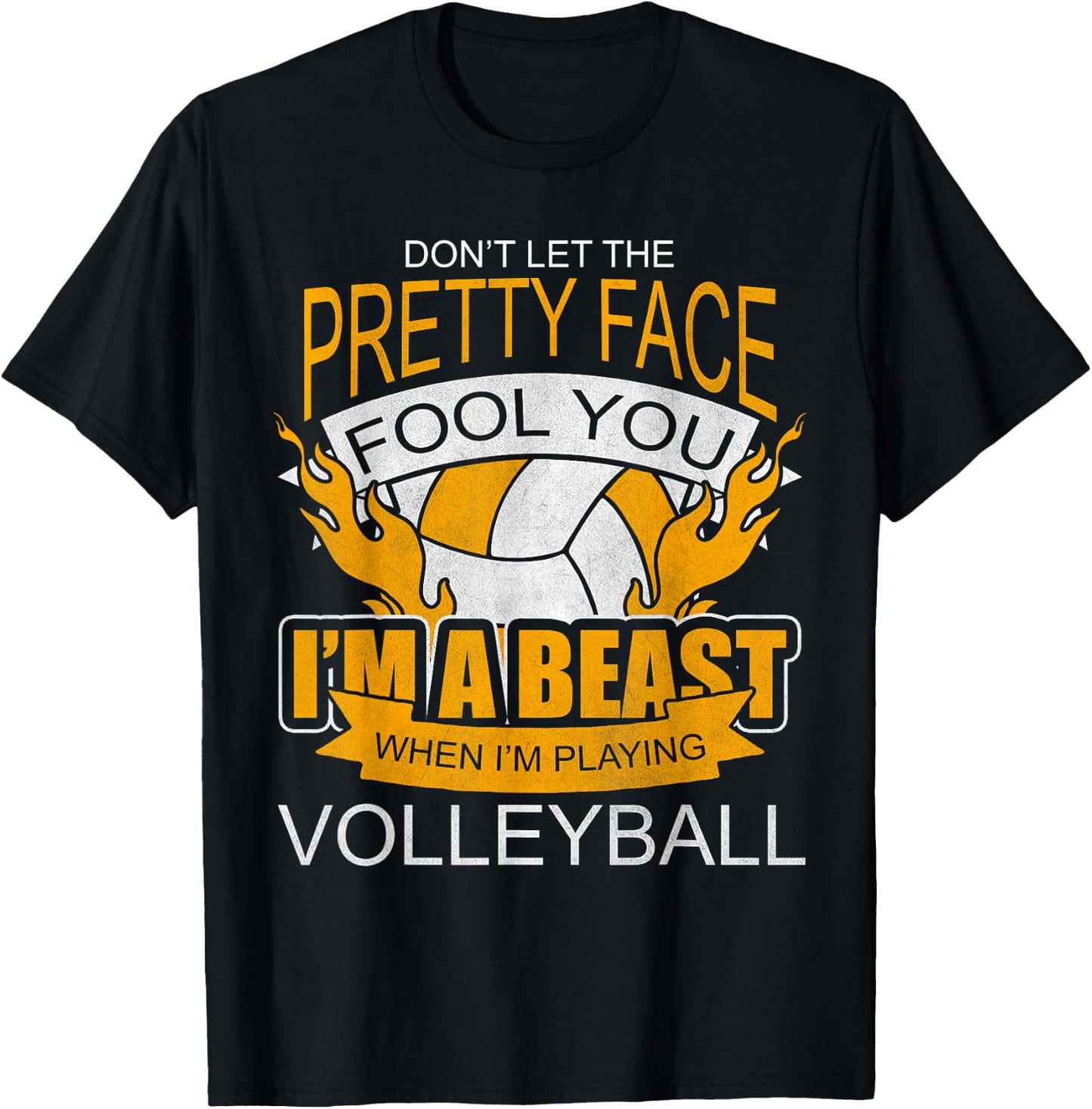 Funny Volleyball Gift Teen Girls Women Kids Volleyball T-Shirt - T-Shirt | Black