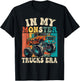 In My Monster Trucks Era Vintage Retro Monster Truck T-Shirt - T-Shirt | Black