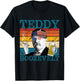 Teddy Boozevelt Retro Drinking President Theodore Roosevelt T-Shirt - T-Shirt | Black