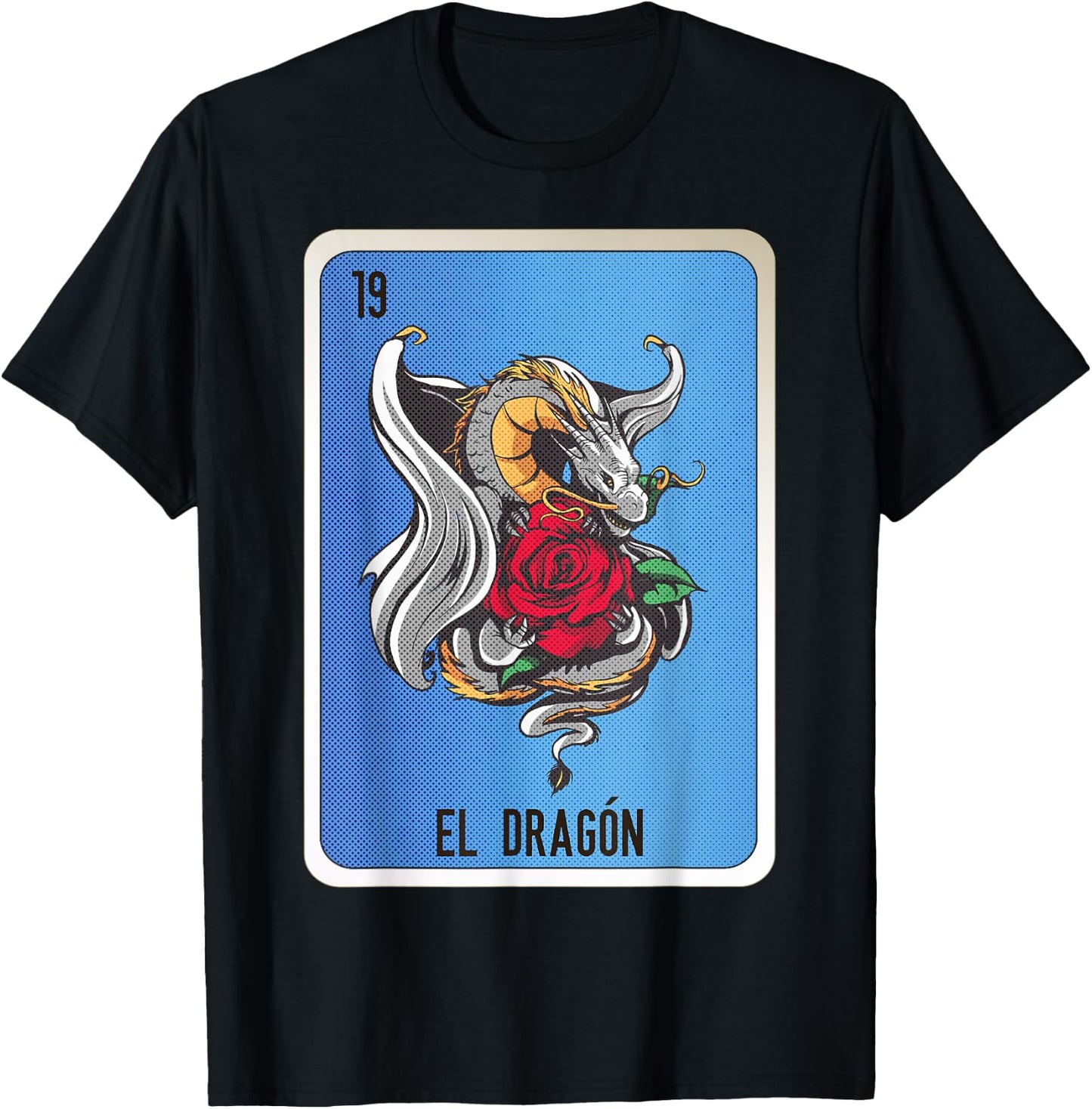 El Dragon Mexican Slang Chicano Bingo Cards T-Shirt - T-Shirt | Black