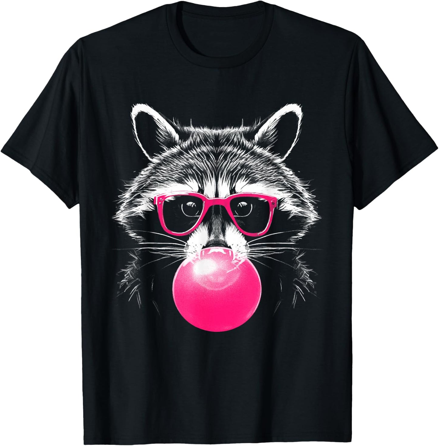 Raccoon Bubblegum T-Shirt - T-Shirt | Black