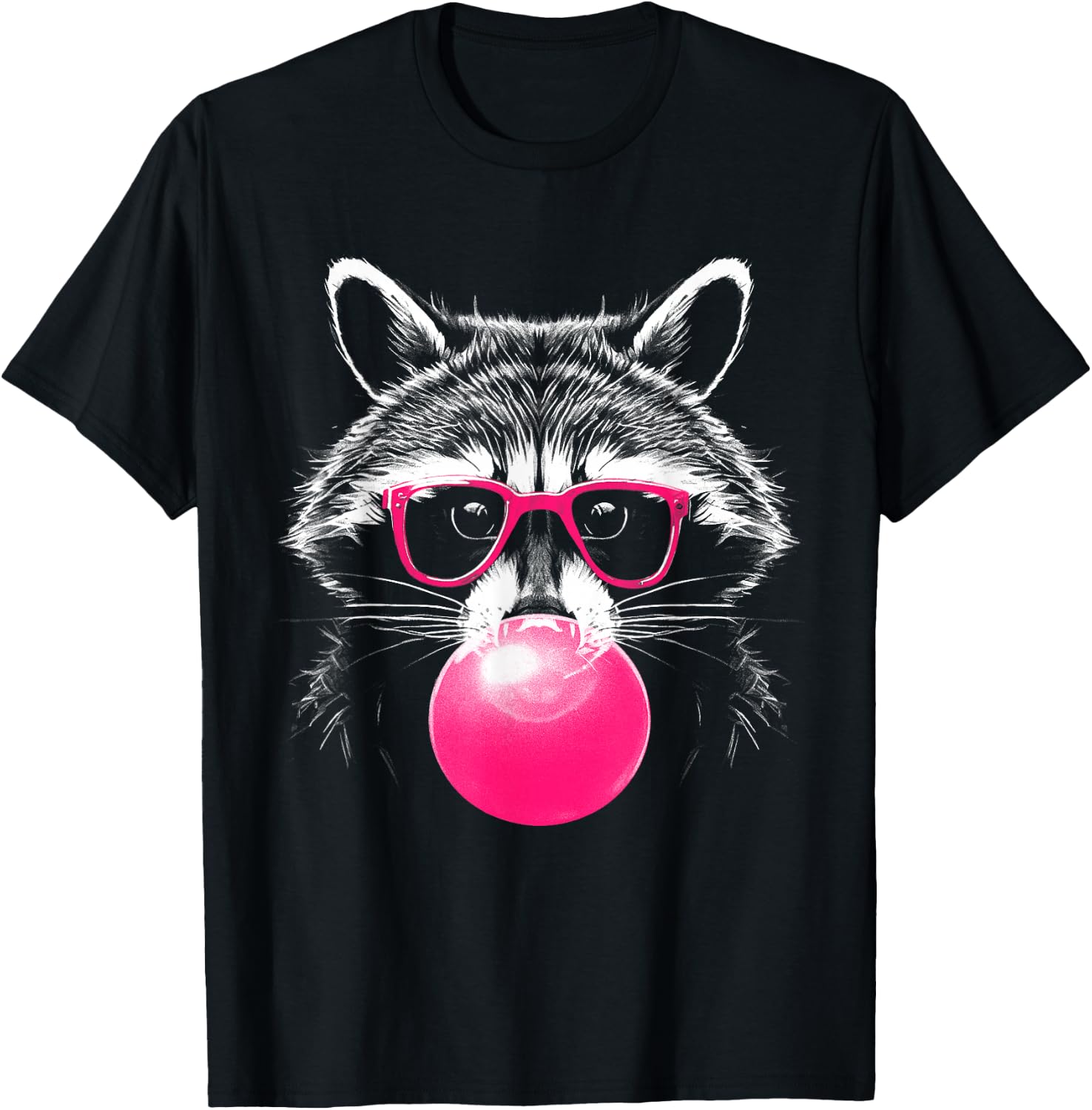 Raccoon Bubblegum T-Shirt - T-Shirt | Black