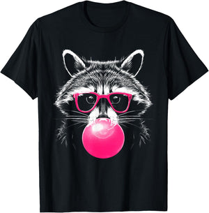 Raccoon Bubblegum T-Shirt - T-Shirt | Black