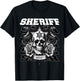 Sheriff Star Snakes and Roses T-Shirt - T-Shirt | Black