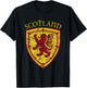 Scottish Rampant Lion Scotland Coat of Arms Banner T-Shirt - T-Shirt | Black