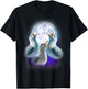 3 Seagulls Howling At The Moon Funny Seagull Lover Seabird T-Shirt - T-Shirt | Black