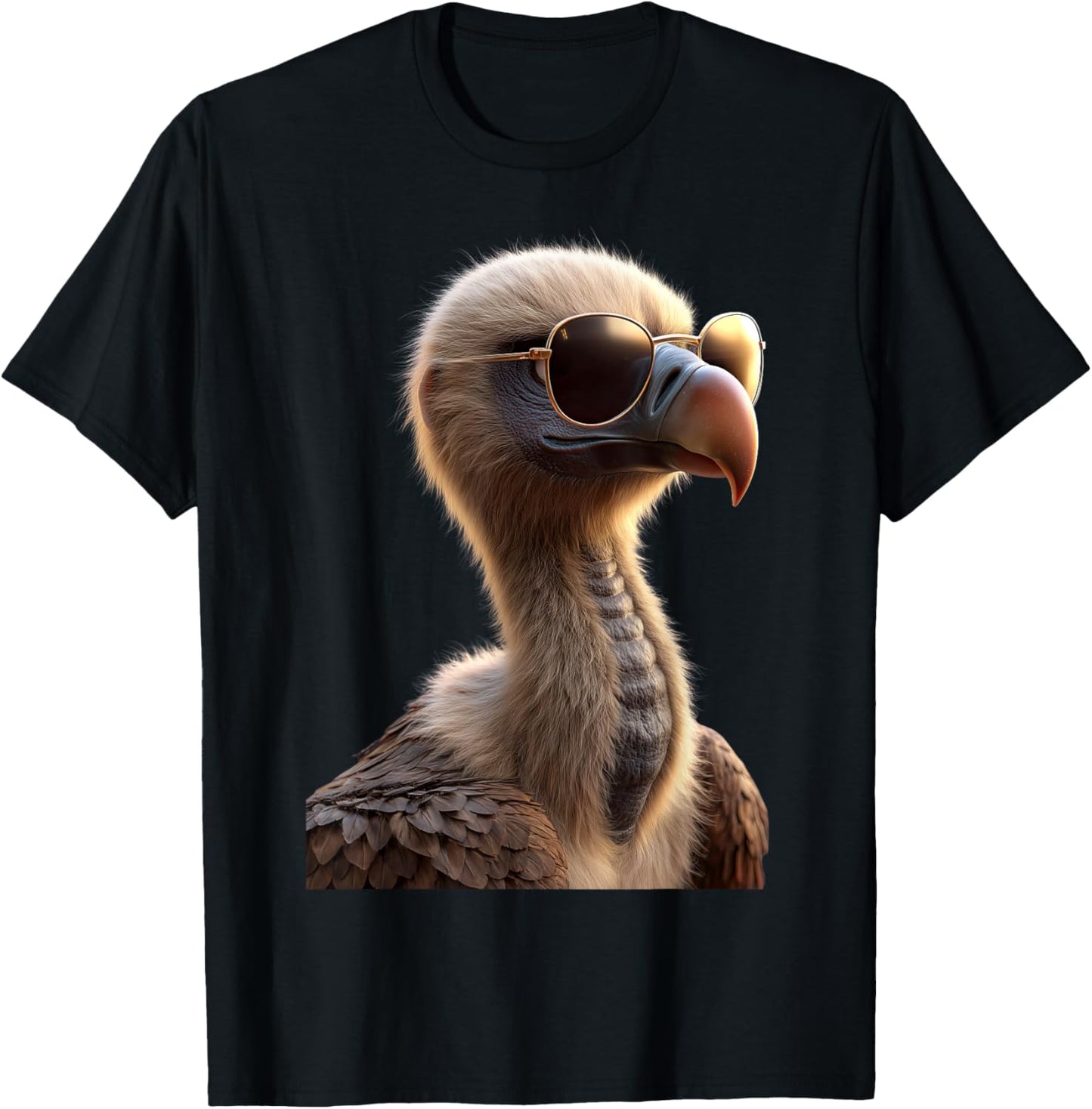 Geier Greifvogel Aasgeier Vulture Süßer Geier T-Shirt - T-Shirt | Black