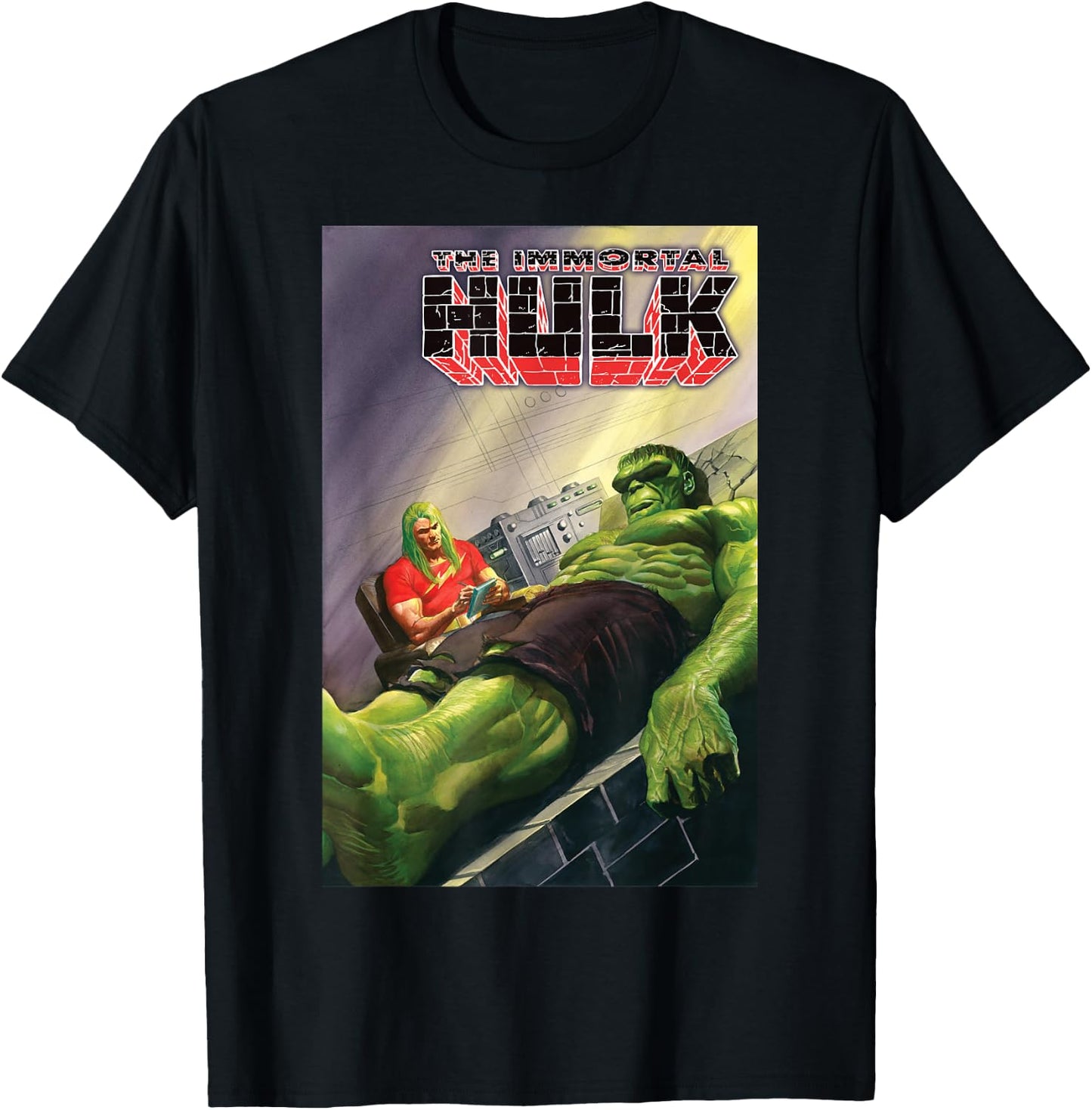 Marvel Comixology The Hulk Adam Warlock Comic Book Cover T-Shirt - T-Shirt | Black