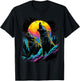 Wolves Moon Howling Wolf T-Shirt - T-Shirt | Black