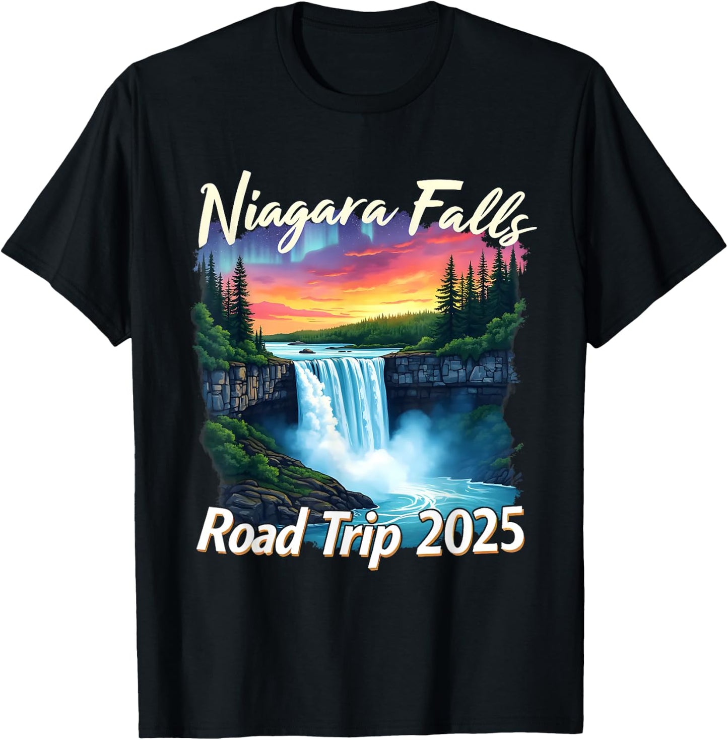 Niagara Falls Road Trip Family Vacation Trip Men Woman T-Shirt - T-Shirt | Black