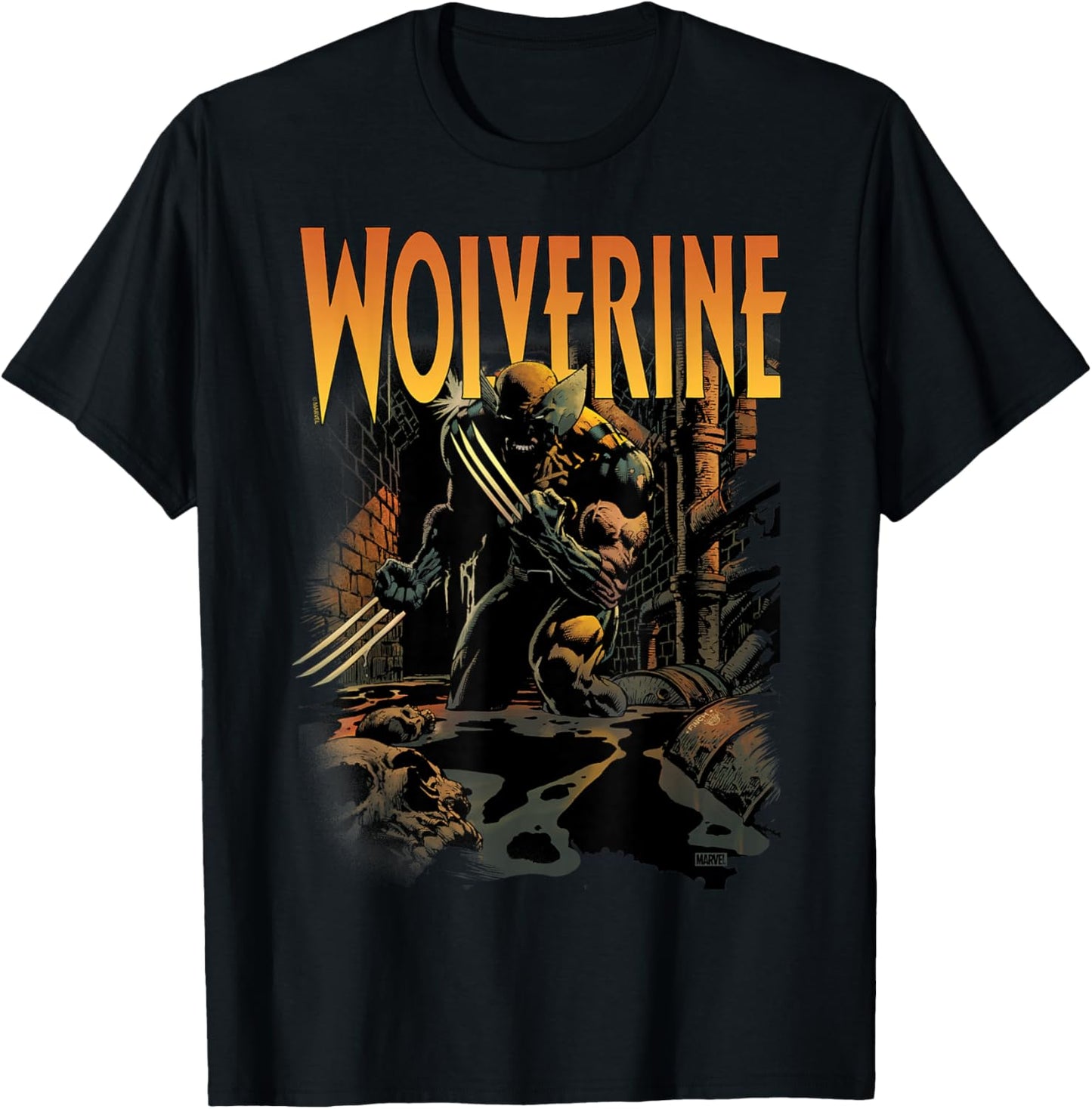 Wolverine - Comic Cover T-Shirt - T-Shirt | Black