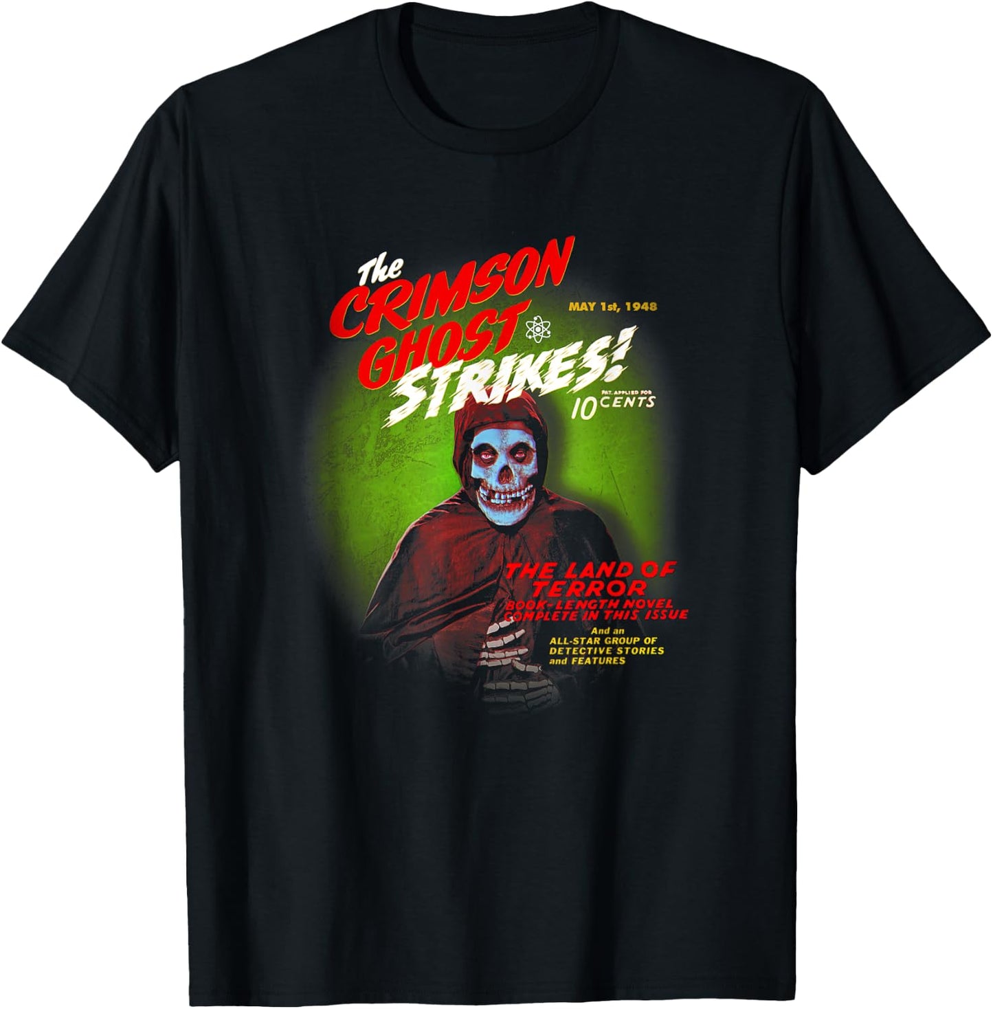 The Crimson Ghost Strikes! T-Shirt - T-Shirt | Black