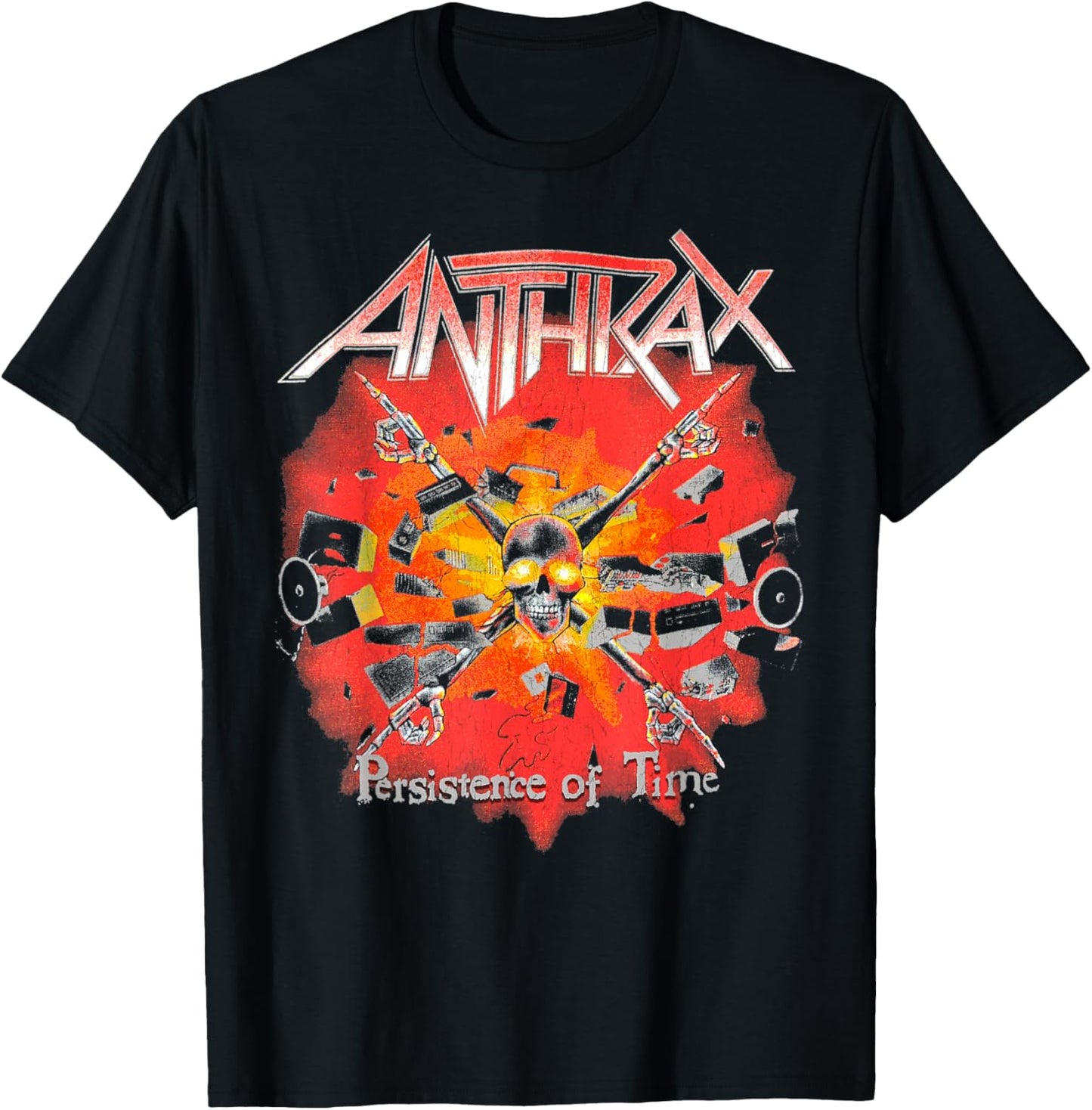 Anthrax – Persistence Crossbones T-Shirt - T-Shirt | Black