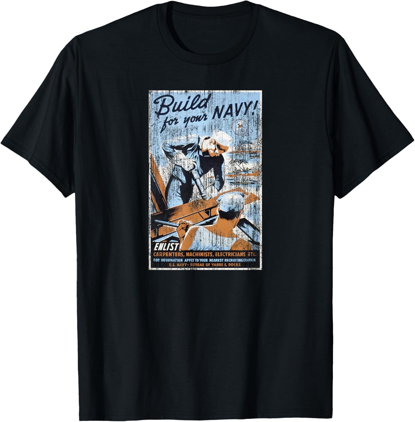 U.S. Navy Build Your U.S. Navy T-Shirt - T-Shirt | Black