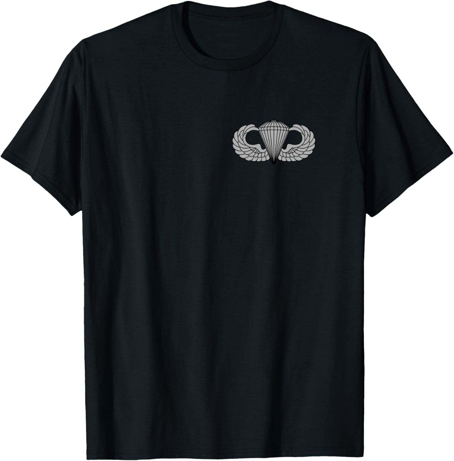 Basic Parachutist Badge - Airborne Jump Wings - US Army T-Shirt - T-Shirt | Black