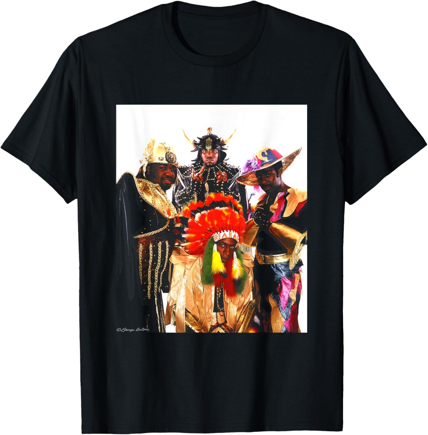 Afrika Bambaataa And Soul Sonic Force By George DuBose T-Shirt - T-Shirt | Black