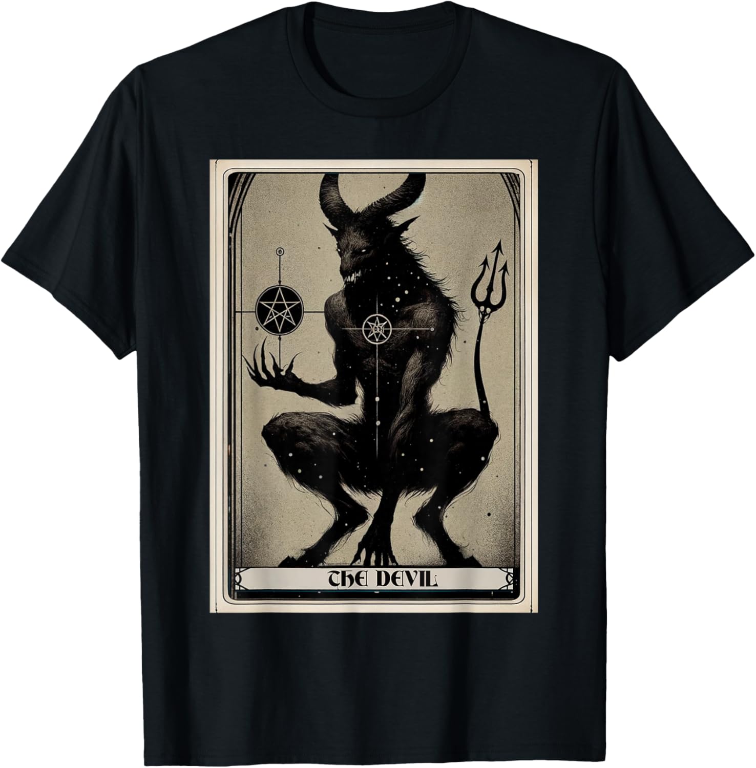 The Devil Tarot Card T-Shirt - T-Shirt | Black