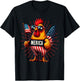 Merica Chicken Rooster 4th of July Patriotic American Flag T-Shirt - T-Shirt | Black