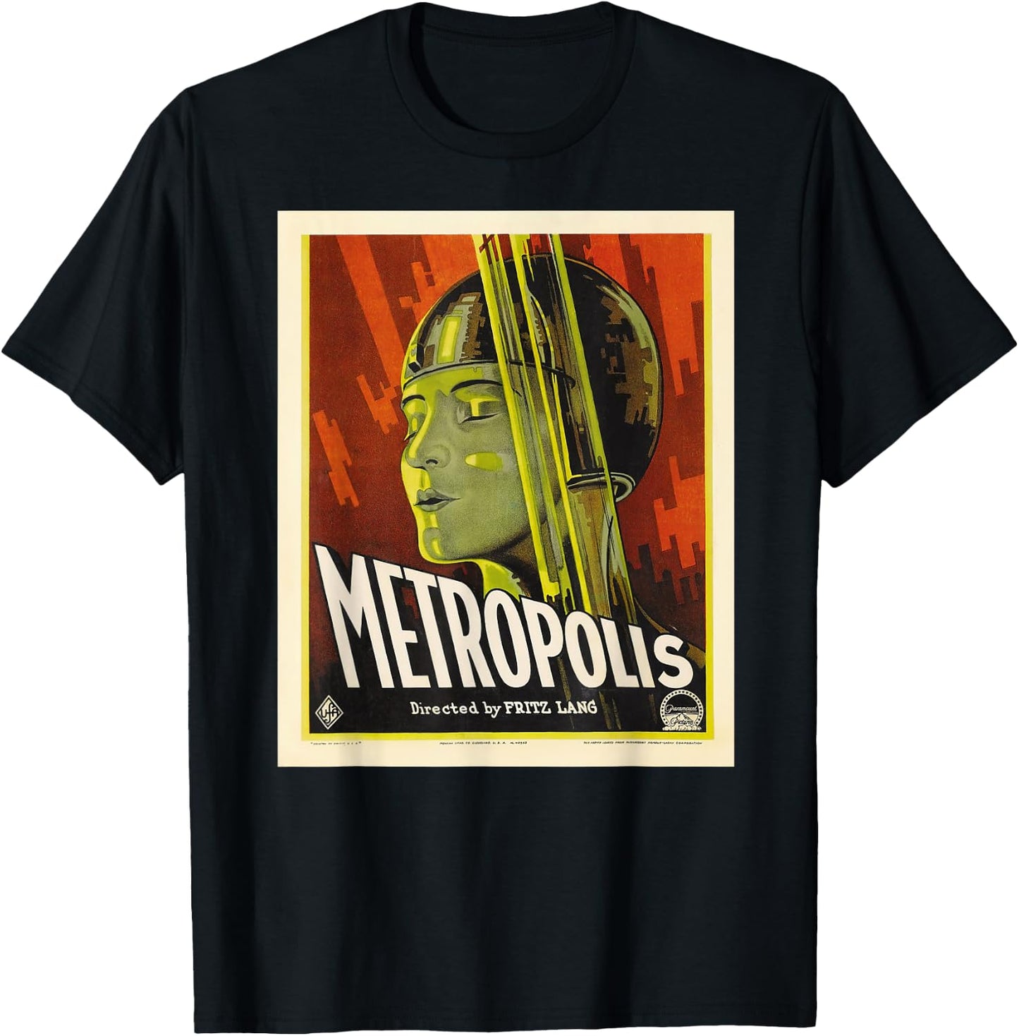 Metropolis Vintage Movie Poster T-Shirt - T-Shirt | Black