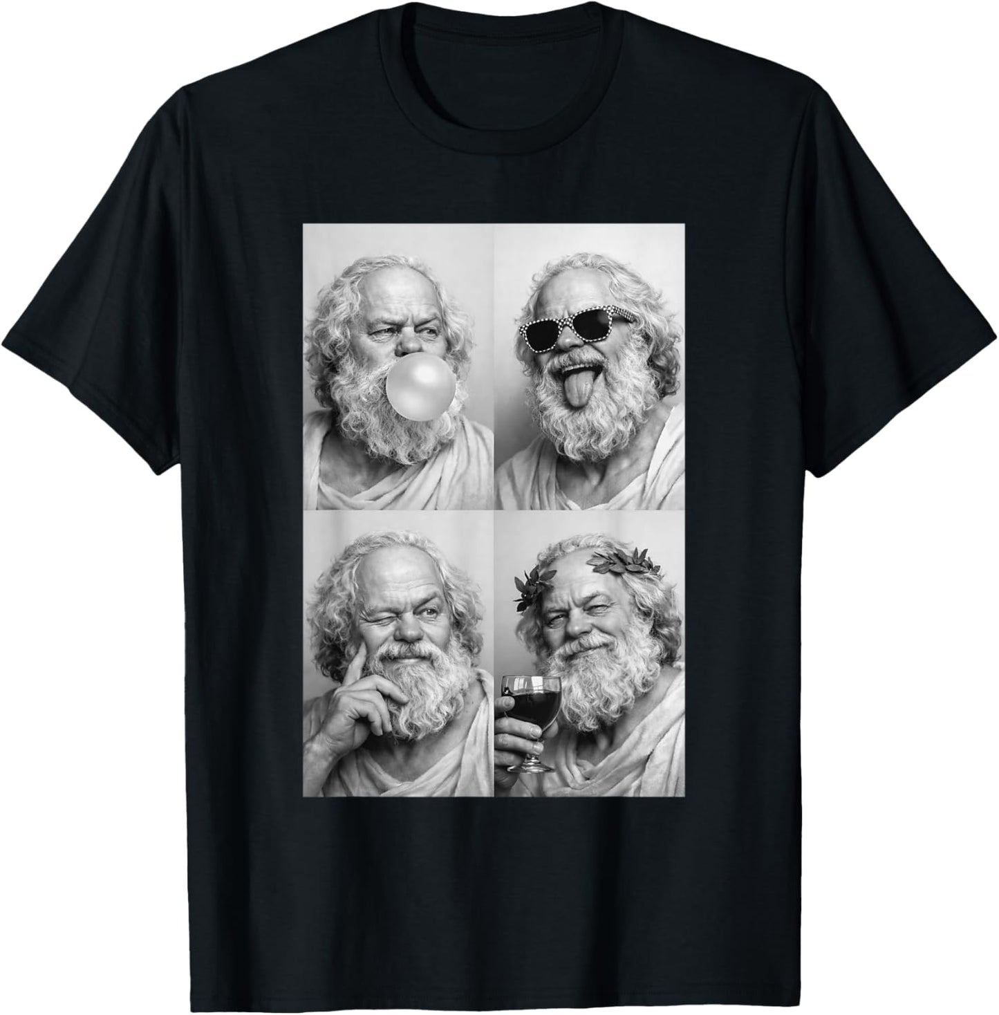 Sokrates Portrait T-Shirt - T-Shirt | Black