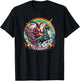 Sleigher Krampus Unicorn Demon Horror Christmas Gothic T-Shirt - T-Shirt | Black