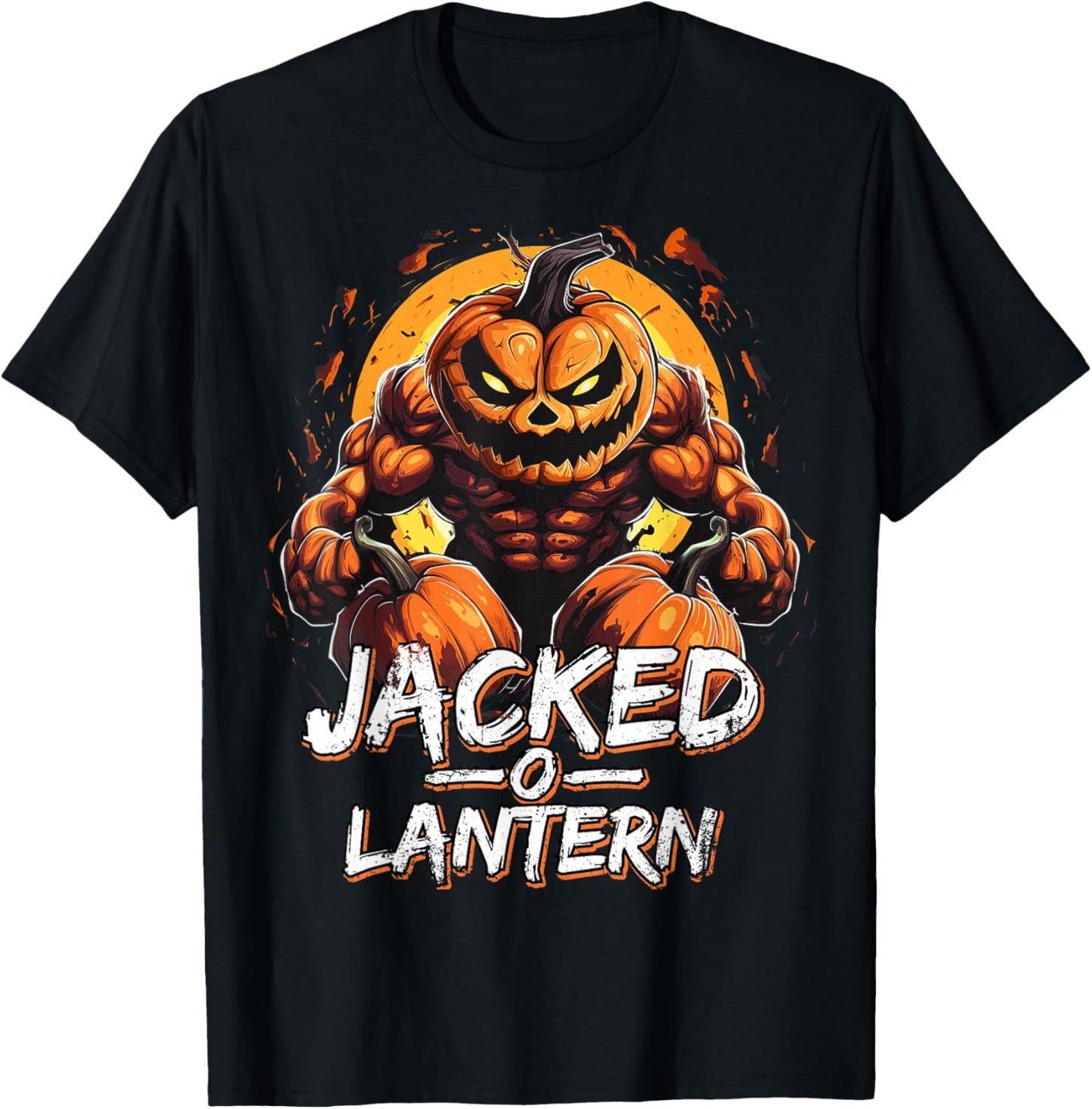 Funny Halloween Jacked O Lantern Costume Party Gym Men T-Shirt - T-Shirt | Black