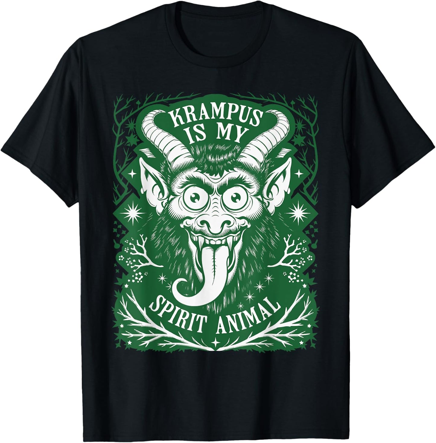Krampus is My Spirit Animal German Folklore for Krampusnacht T-Shirt - T-Shirt | Black
