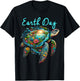Sea Turtle Earth Day Save The Earth T-Shirt - T-Shirt | Black