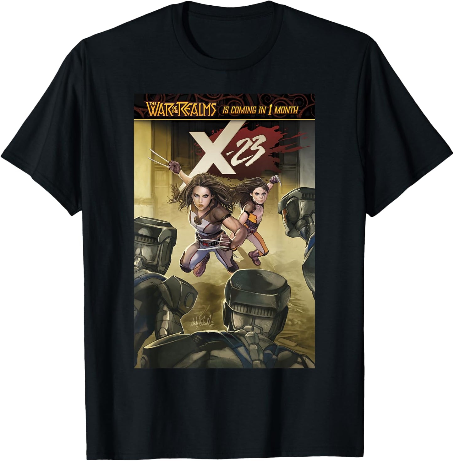 Marvel Comixology X-23 X-Assassin Comic Book Cover T-Shirt - T-Shirt | Black