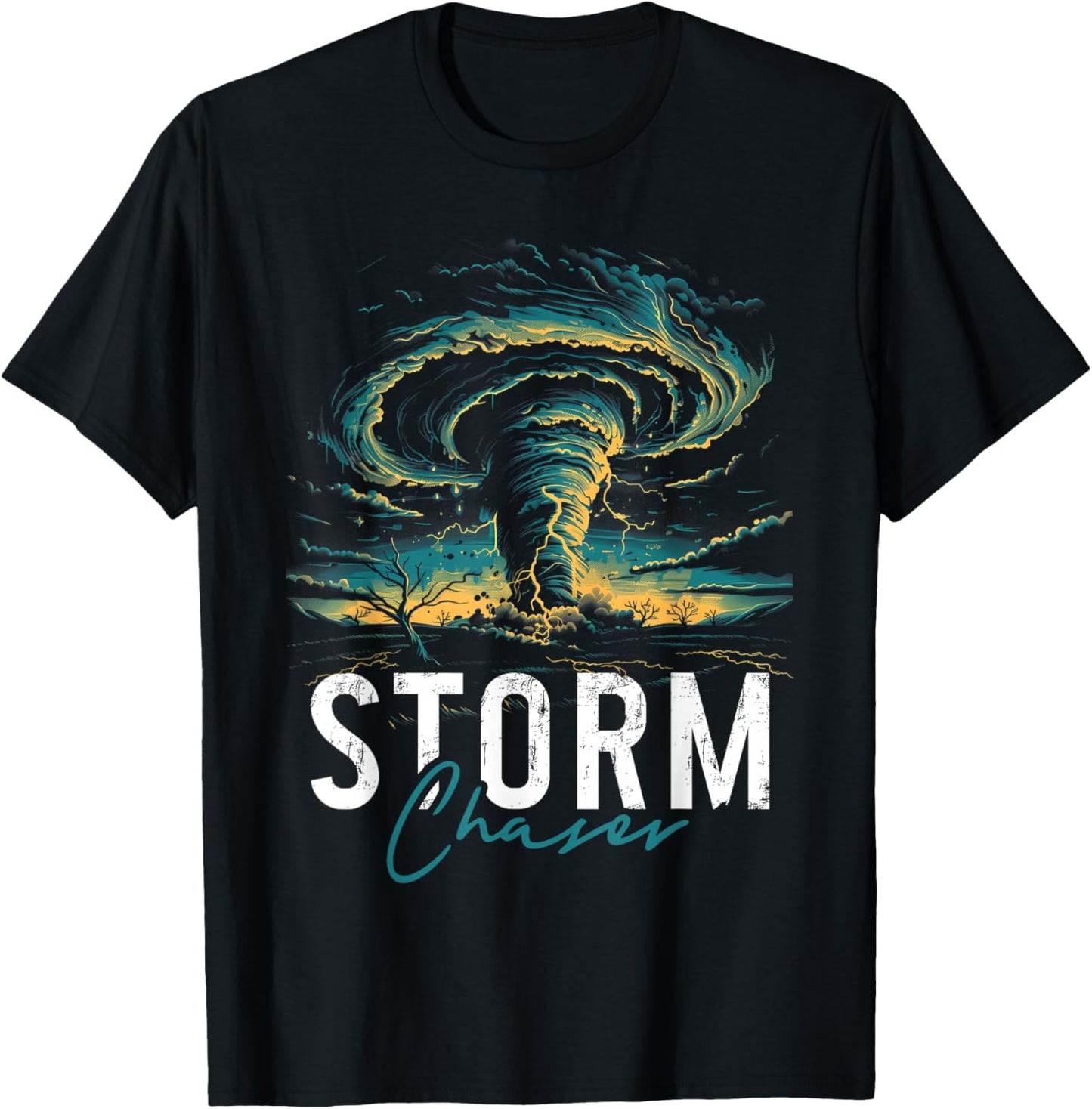 Storm Chasing Tornado Chaser Meteorologist Meteorology T-Shirt - T-Shirt | Black