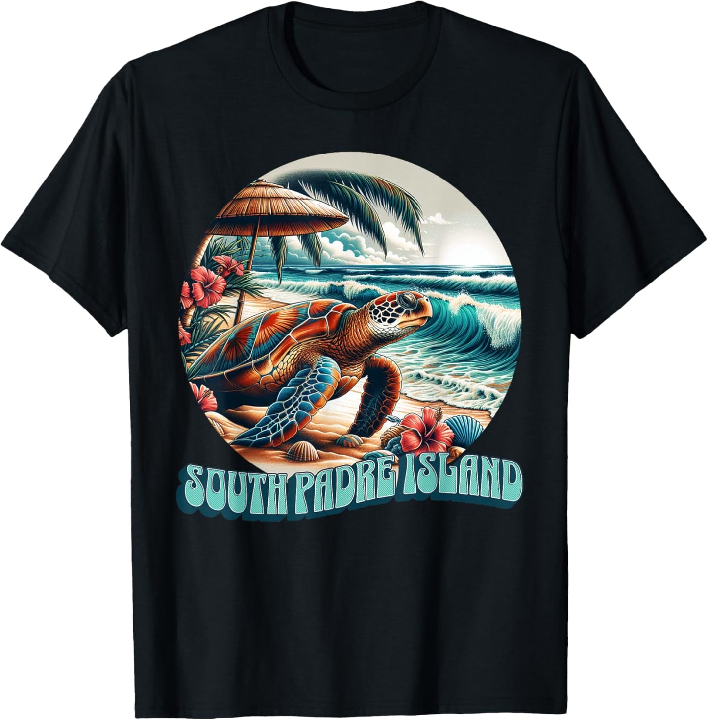 South Padre Island T-Shirt - T-Shirt | Black