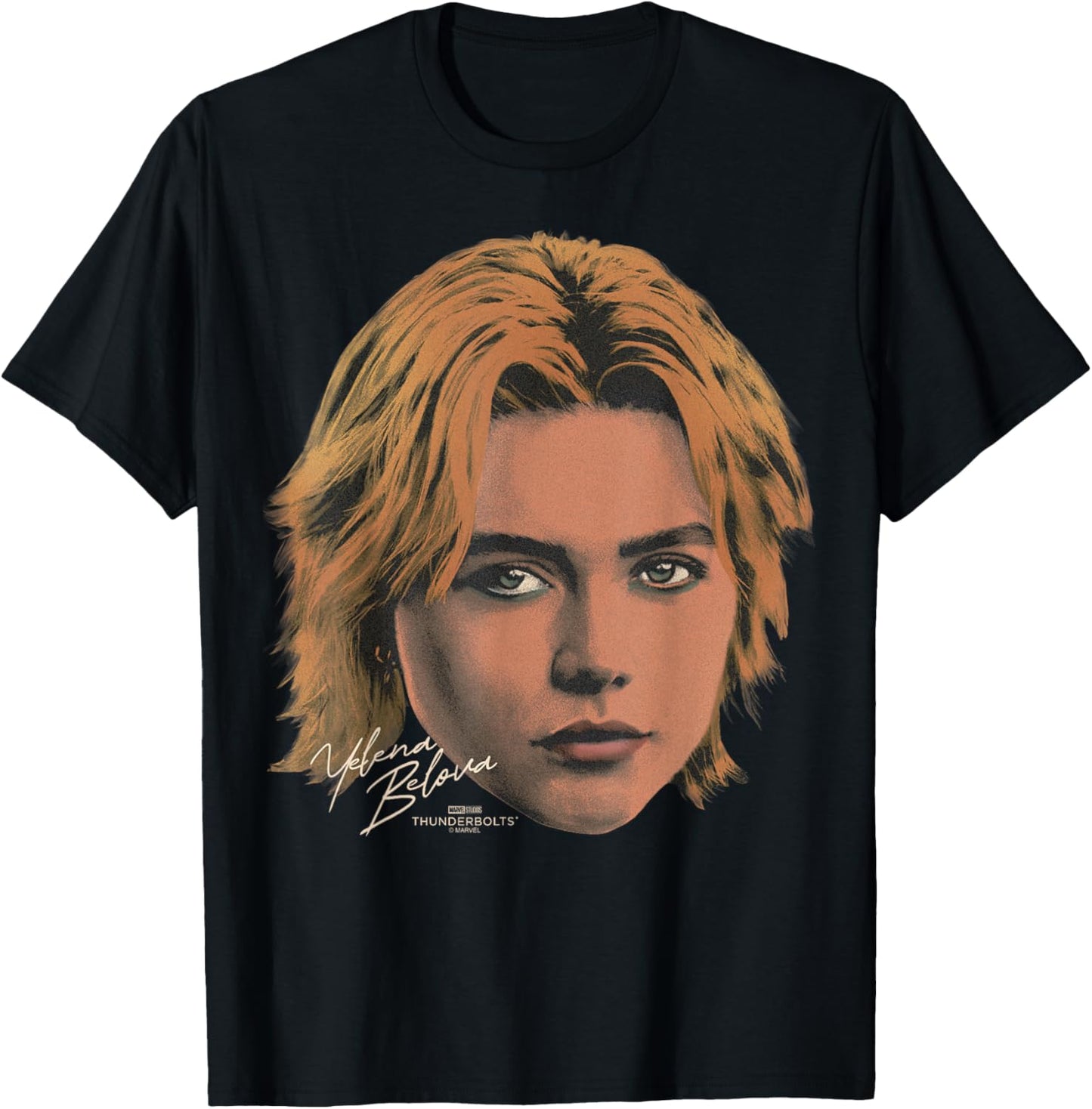 Marvel's Thunderbolts - Yelena Portrait T-Shirt - T-Shirt | Black
