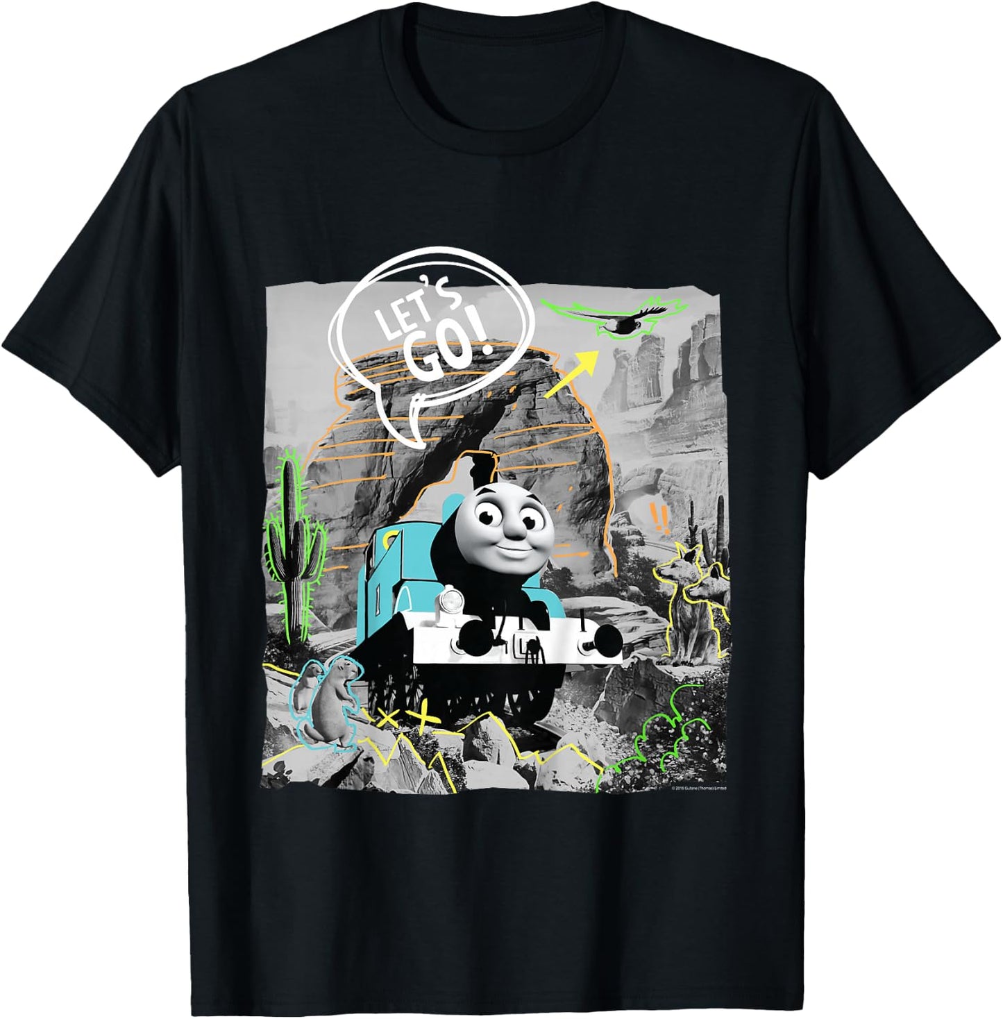 Thomas & Friends - Lets go T-Shirt - T-Shirt | Black