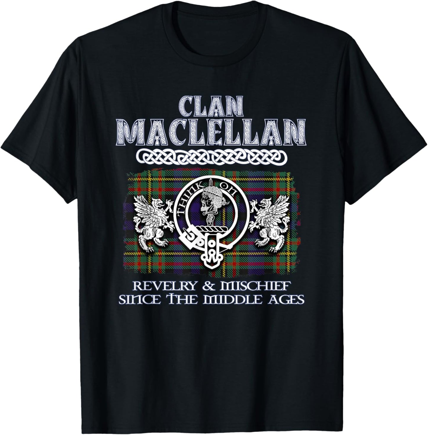 Clan MacLellan Scottish MacLellan surname T-Shirt - T-Shirt | Black