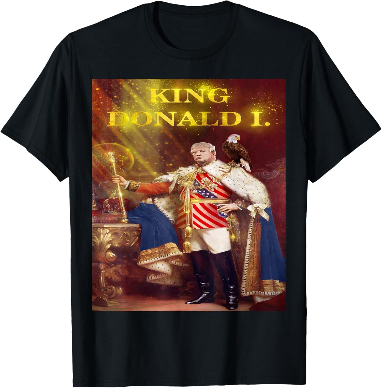 Trump Election 2020 , King Donald Fun T-Shirt - T-Shirt | Black