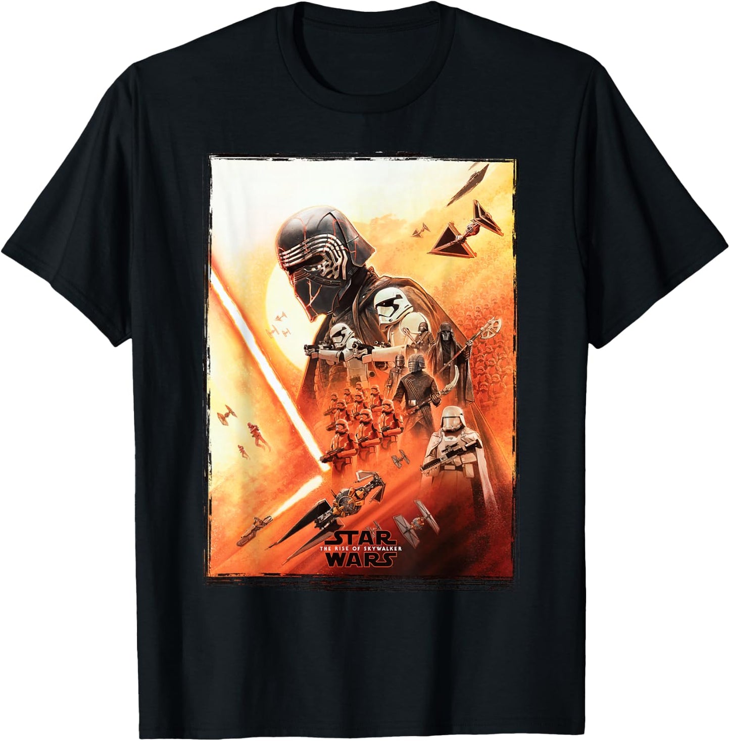 Star Wars The Rise of Skywalker Kylo Poster T-Shirt - T-Shirt | Black