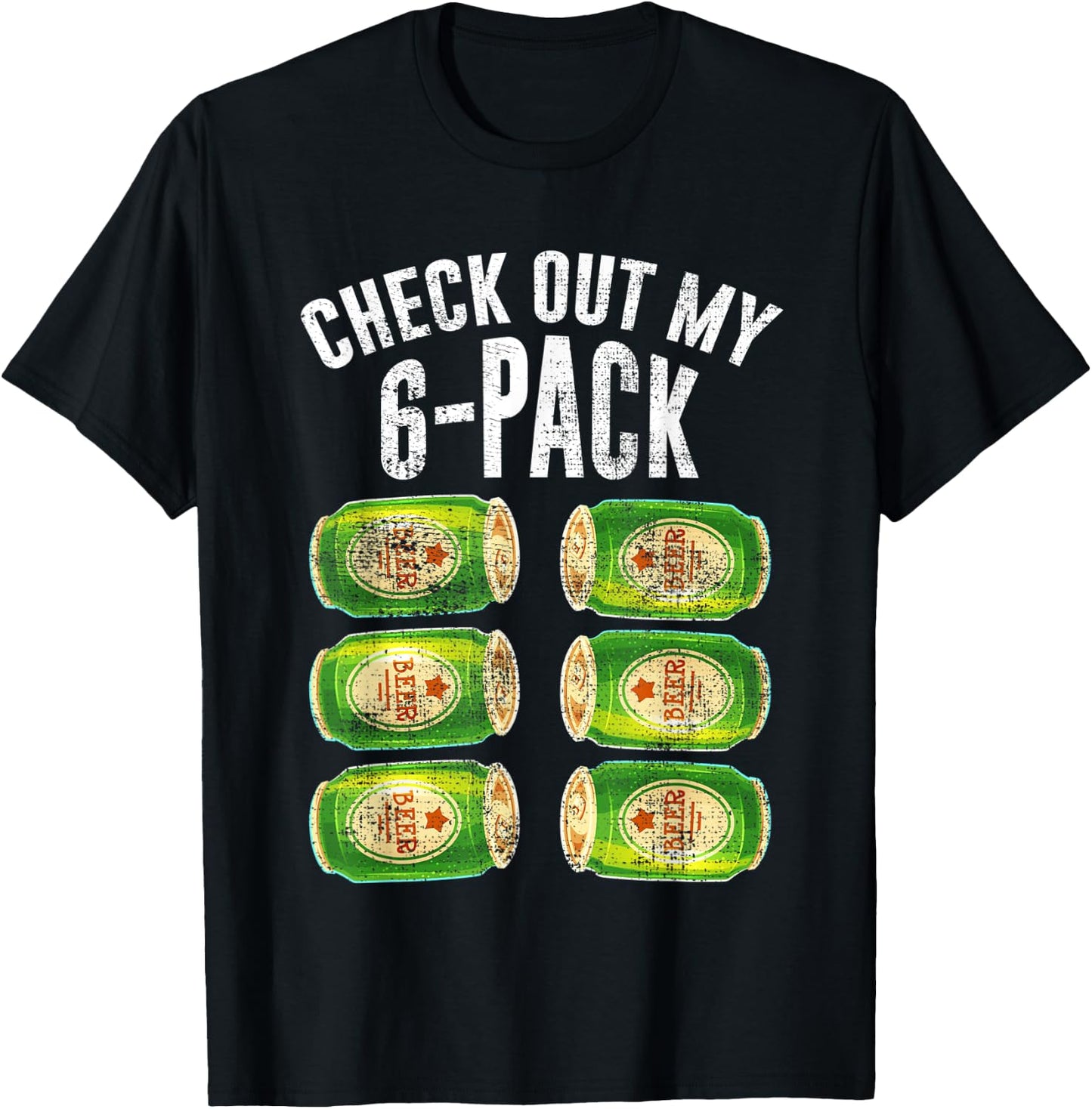 Check out my six pack beer Design for a Beer Lover T-Shirt - T-Shirt | Black