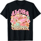 Aloha Christmas Santa Claus Surfing Hawaiian Mele Kalikimaka T-Shirt - T-Shirt | Black