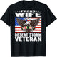 Proud Wife Of Desert Storm Veteran Persian Gulf War Veterans T-Shirt - T-Shirt | Black