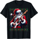 Santa Guitar Musician Guitarist Ugly Christmas Sweater T-Shirt - T-Shirt | Black