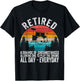 Funny Retired Definition Drums Retirement Plan Drummer Retro T-Shirt - T-Shirt | Black