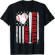 American Flag Baseball Grammy Baseball Heart T-Shirt - T-Shirt | Black