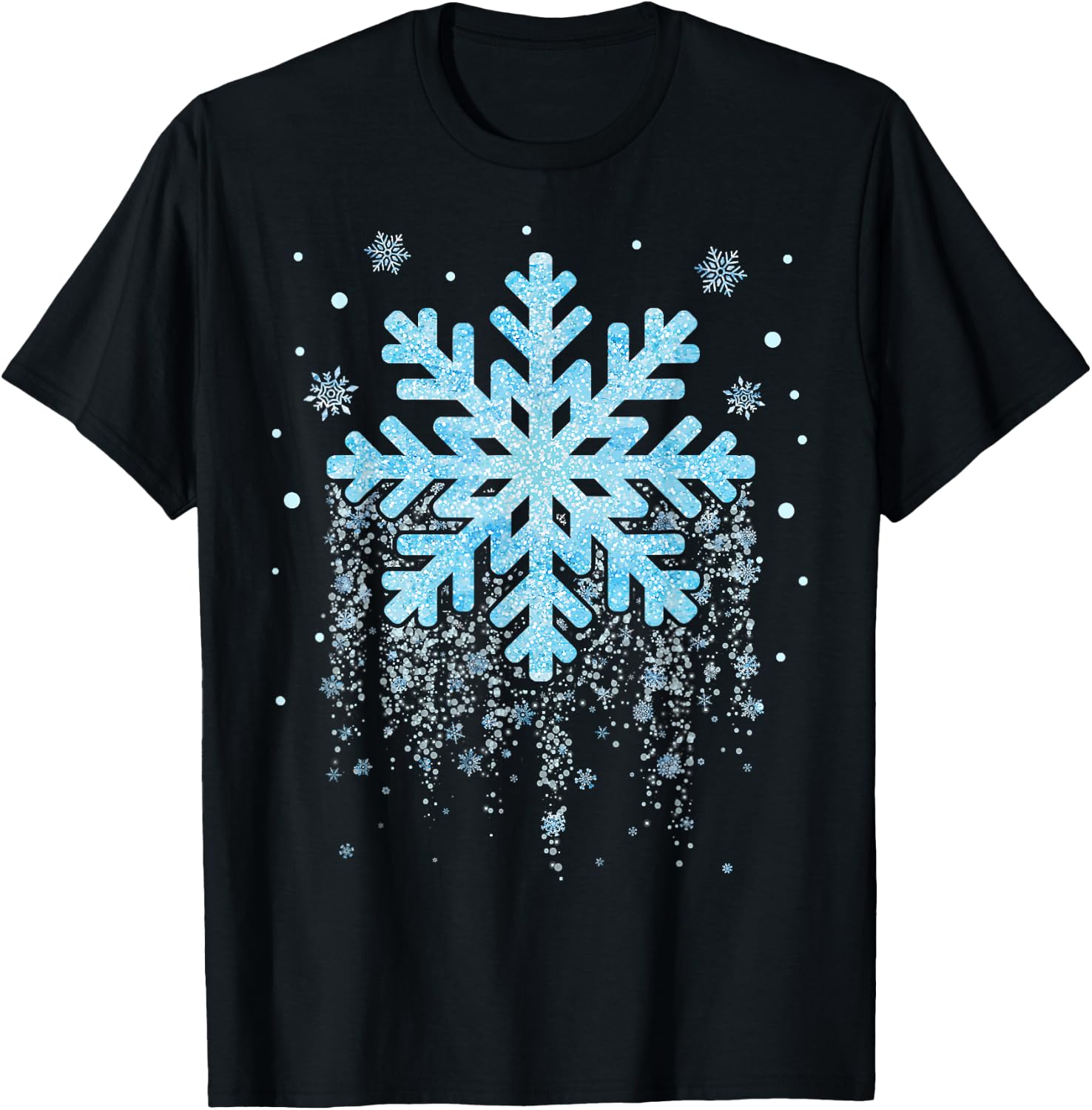 Snowflake Costume Winter Christmas Matching Kids T-Shirt - T-Shirt | Black